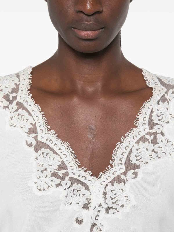 ERMANNO FIRENZE: クルーネック online - クルーネック - 白