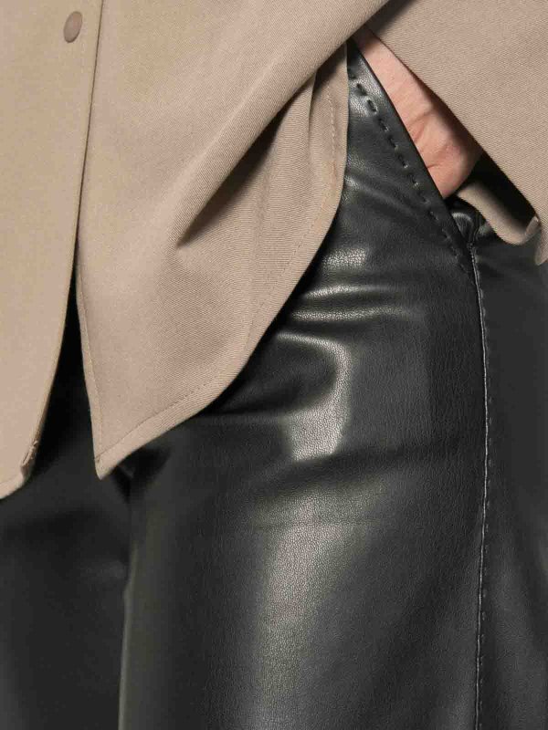 The Best Shops ERMANNO FIRENZE: leather trousers - Leather pants