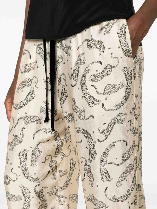 FORTE FORTE buy online Printed Drawstring Trousers