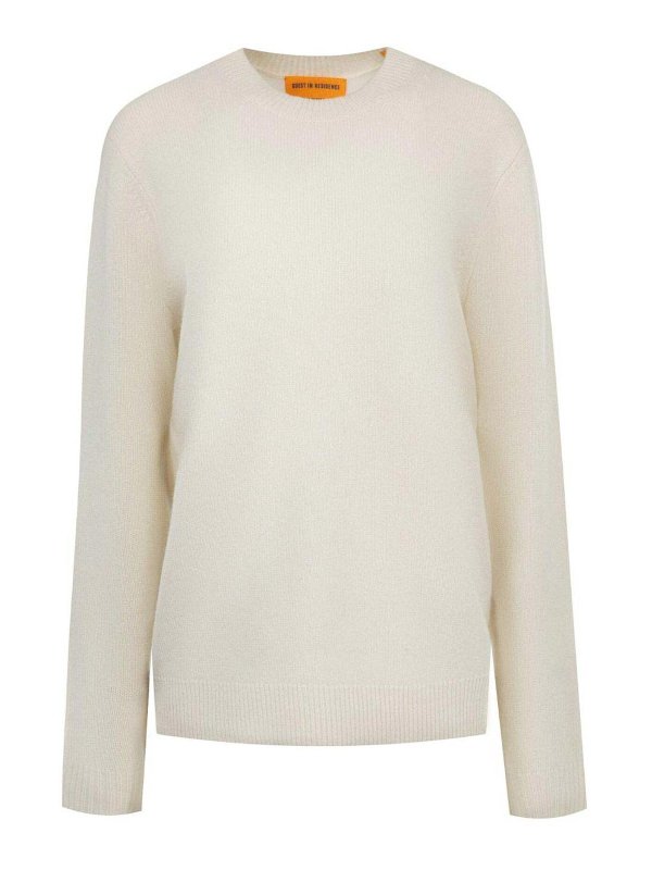 GUEST IN RESIDENCE: Strickpullover mit Rundhalsausschnitt - Rundhalspullover - Hellbeige
