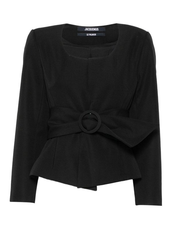 JACQUEMUS: Blazer - Blazer - Negro