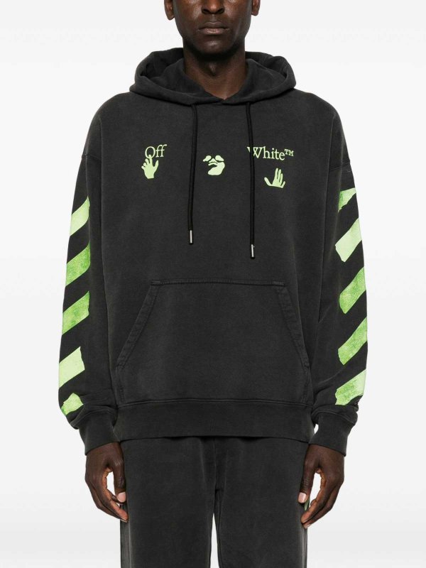 The Best Shops OFF-WHITE: スウェット＆セーター - スウェットシャツ/セーター - 黒