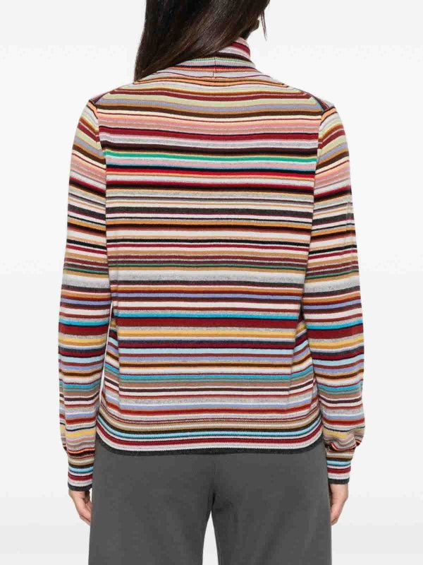 The Best Shops PAUL SMITH: Strickpullover mit Rundhalsausschnitt - Rundhalspullover - Bunt