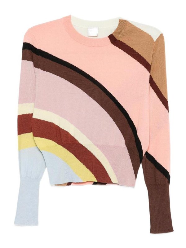 PAUL SMITH: Strickpullover mit Rundhalsausschnitt - Rundhalspullover - Bunt