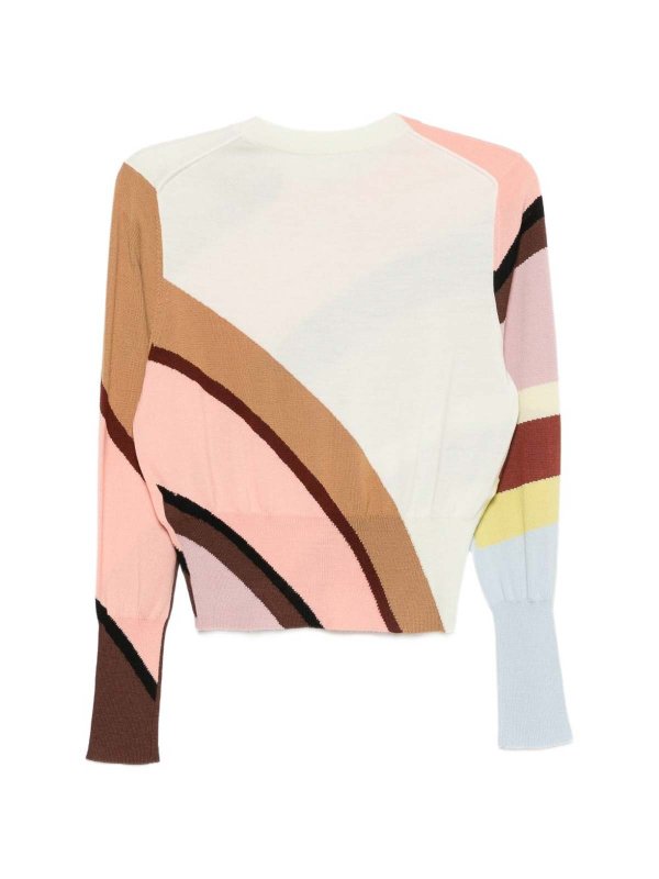 The Best Shops PAUL SMITH: Strickpullover mit Rundhalsausschnitt - Rundhalspullover - Bunt