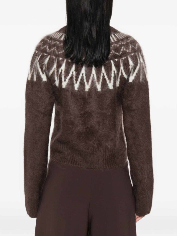 The Best Shops SOFT GOAT: Strickpullover mit Rundhalsausschnitt - Rundhalspullover - Braun