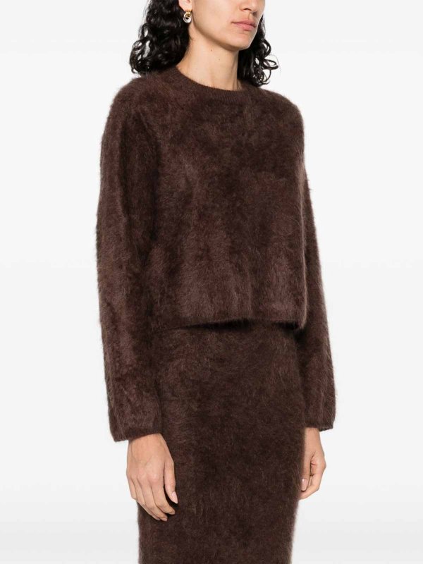 SOFT GOAT buy online クルーネック - ブラウン
