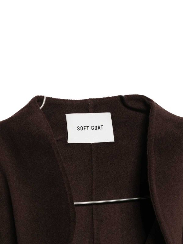 SOFT GOAT: knee length coats online - Wool Cape
