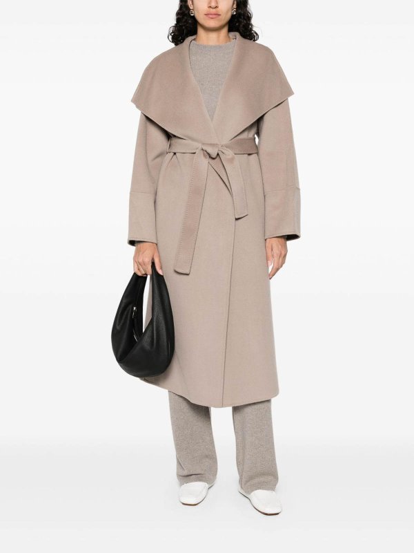 The Best Shops SOFT GOAT: knee length coats - Wool Belted Coat