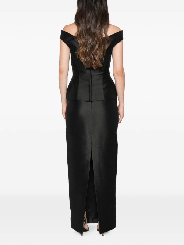 SOLACE LONDON buy online マキシドレス - 黒