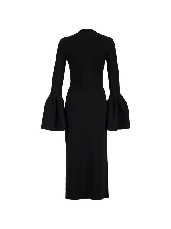 膝丈ドレス - 黒 shop online: STELLA McCARTNEY