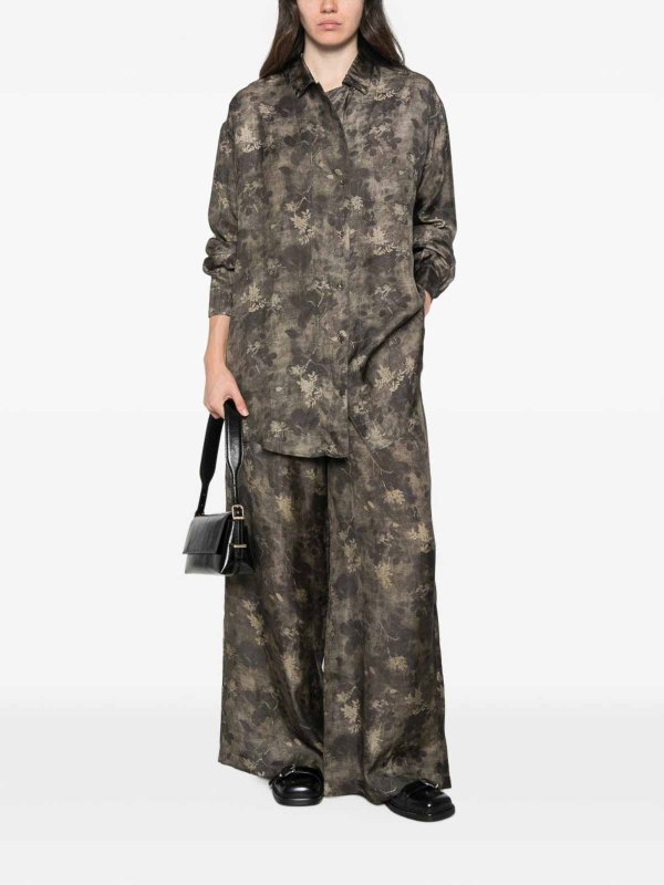 UMA WANG: blouses online - Tyesha Printed Blouse