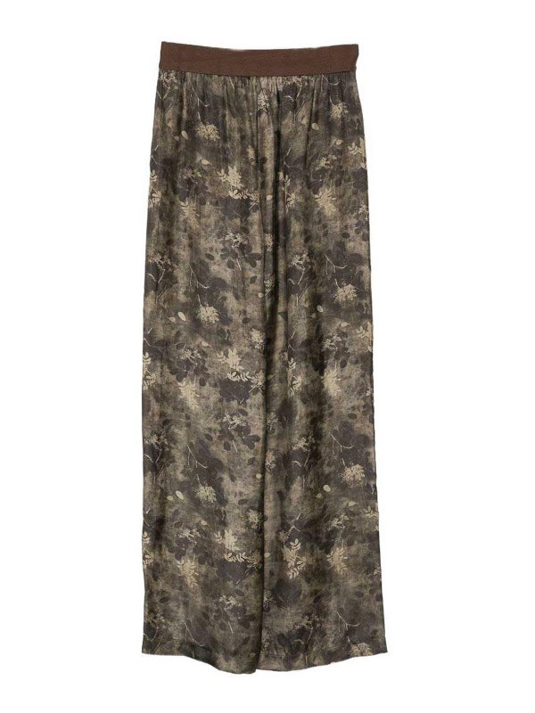 UMA WANG: Pantalons casual - Pantalons Décontractés - Vert