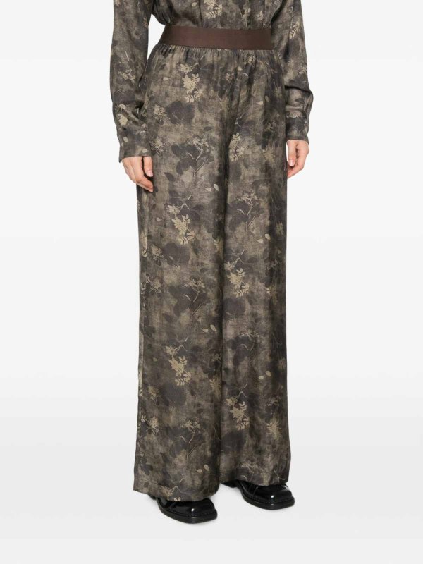 UMA WANG: Pantalons casual online - Pantalons Décontractés - Vert