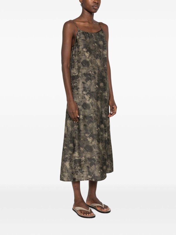 UMA WANG: Maxi robe online - Maxi Robe - Vert