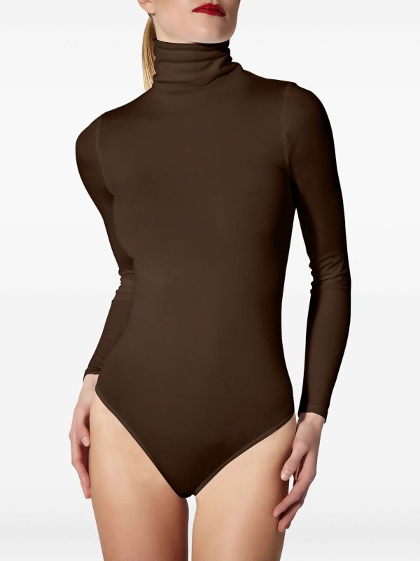 トップ/タンクトップ - ブラウン shop online: WOLFORD