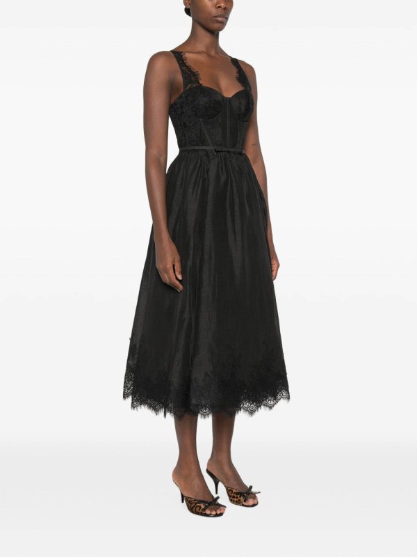 The Best Shops ZIMMERMANN: ニーレングスドレス - 膝丈ドレス - 黒