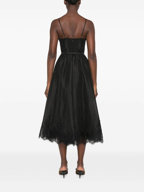 膝丈ドレス - 黒 shop online: ZIMMERMANN