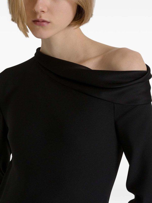 マキシドレス - 黒 shop online: ALBERTA FERRETTI