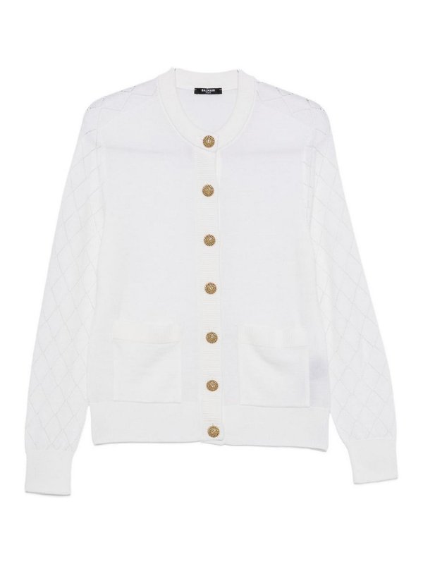 Balmain: カーディガン - カーディガン - 白