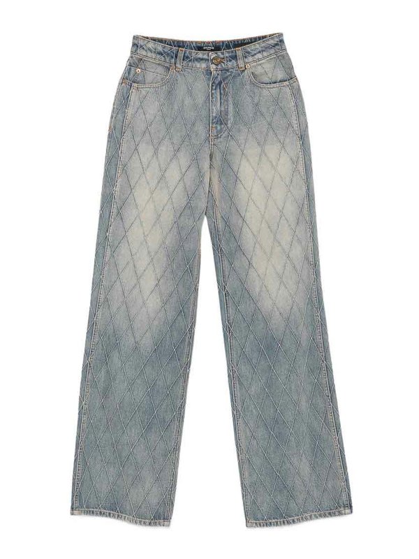 Balmain: ベルボトムジーンズ - フレアジーンズ - ライトブルー
