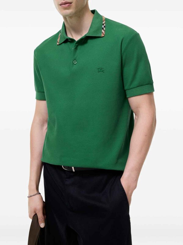 BURBERRY: Polos online - Polo - Verde