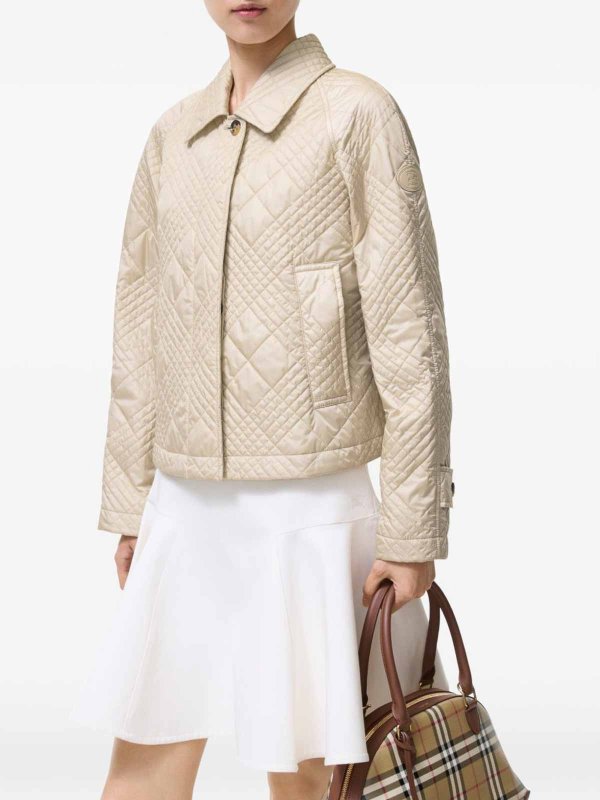 The Best Shops BURBERRY: ダウン・ハイテクジャケット - ダウンジャケット - ベージュ