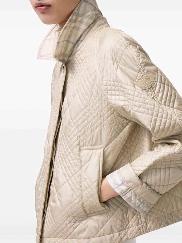 ダウンジャケット - ベージュ shop online: BURBERRY