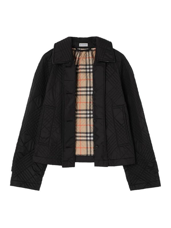 BURBERRY: padded jackets online - Nylon Quilted Jacket
