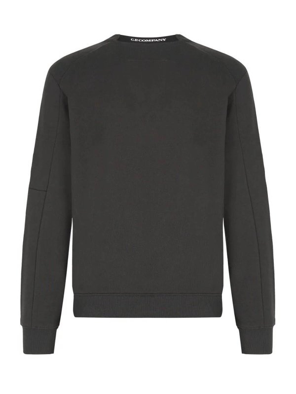 クルーネック - 黒 shop online: C.P. COMPANY