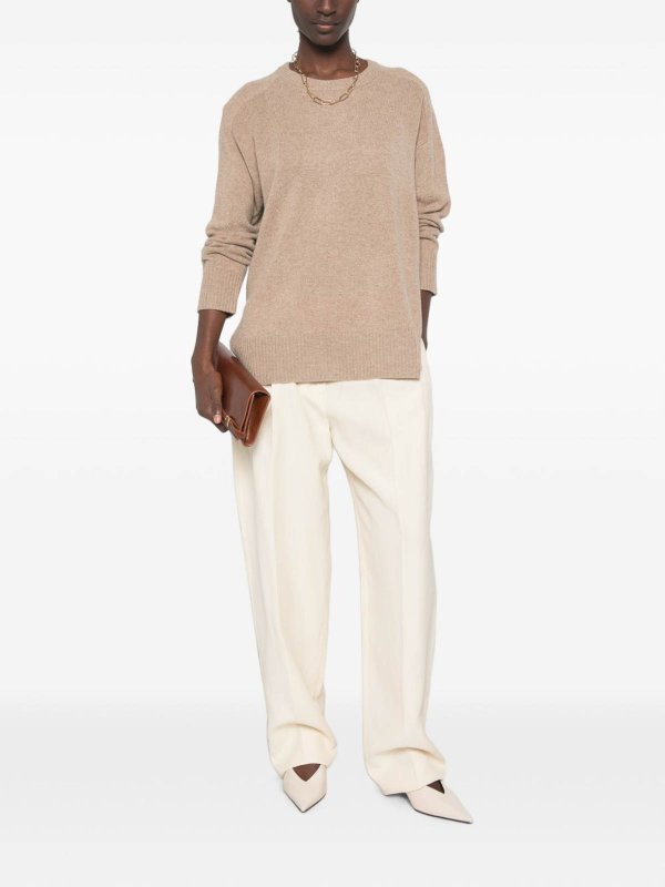 Rundhalspullover - Beige shop online: CLOSED