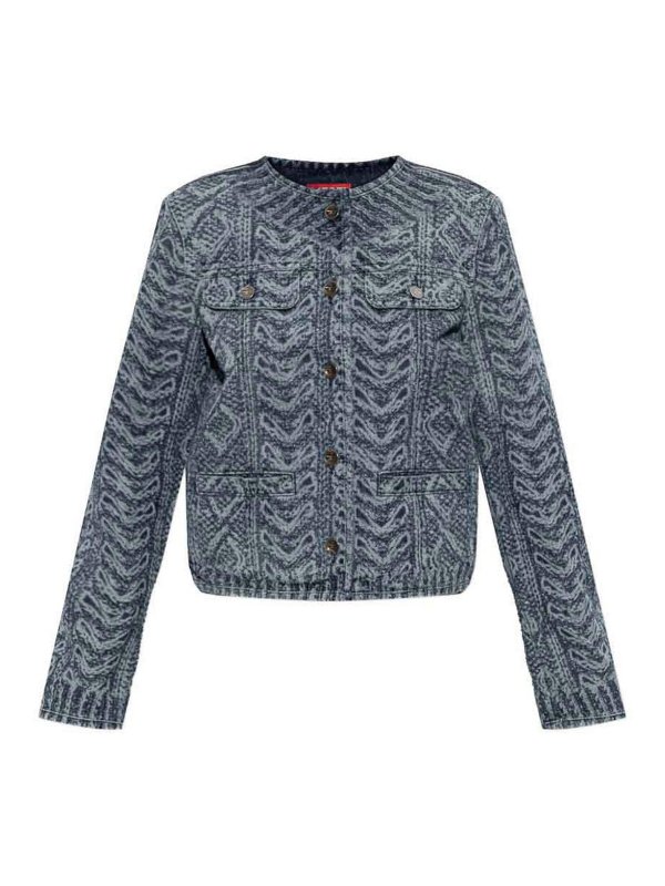 DIESEL: giacche denim - Giacca in denim e cotone