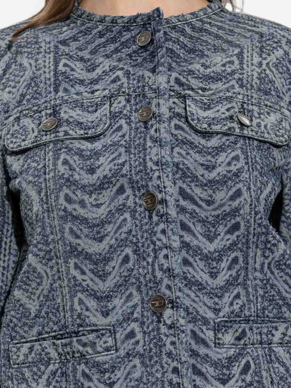 DIESEL: giacche denim online - Giacca in denim e cotone