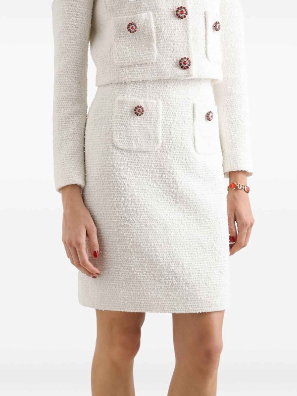 DOLCE & GABBANA buy online 膝丈/ミディスカート - 白