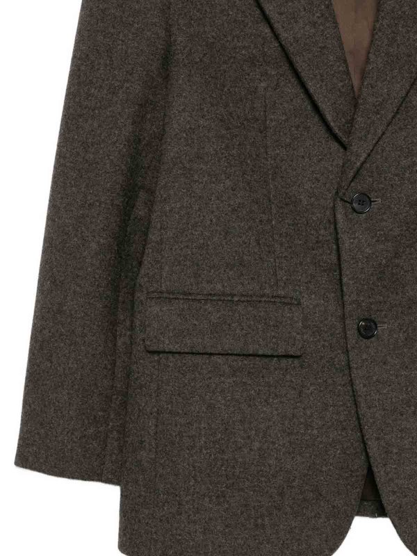 DUNST: blazers online - Wool Single-Breasted Blazer Jacket