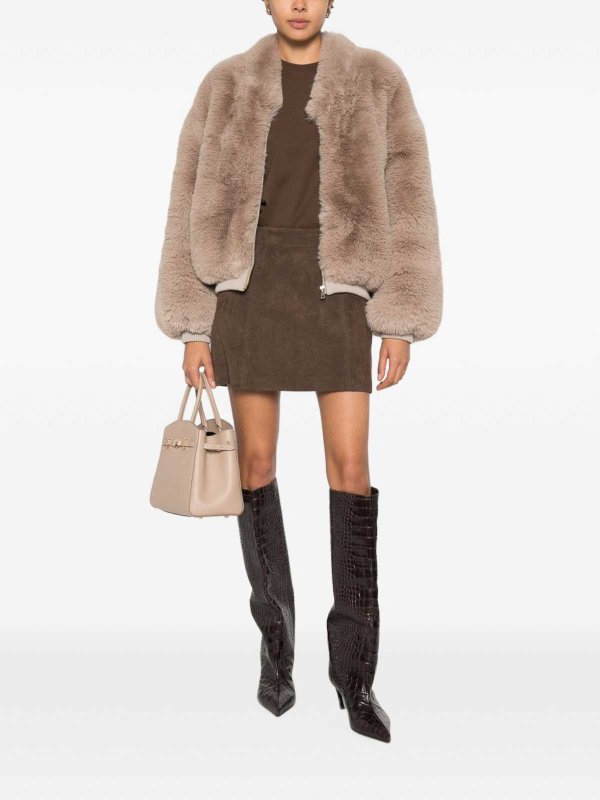 DUNST: Mini jupes online - Mini Jupe - Marron Clair