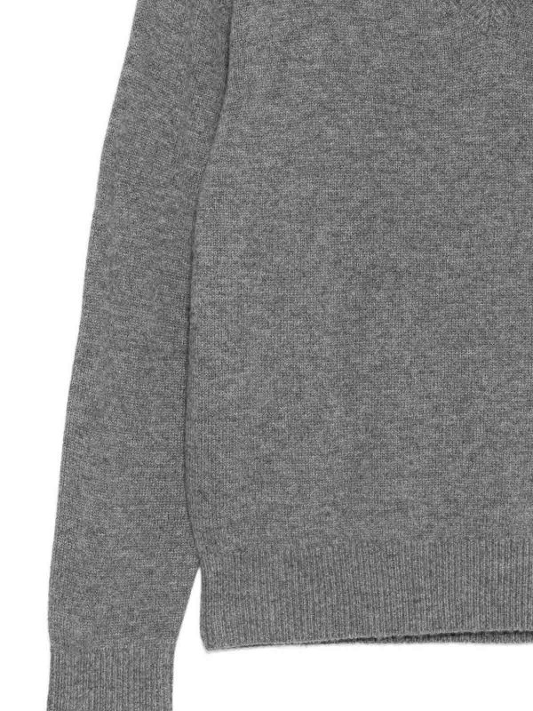 DUNST: Strickpullover mit V-Ausschnitt online - V-Pullover - Grau