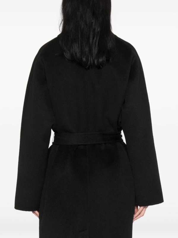 ELISABETTA FRANCHI: ロングコート online - ロングコート - 黒
