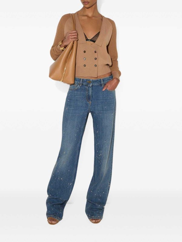 ELISABETTA FRANCHI: ストレートジーンズ online - ストレートジーンズ - ダークブルー