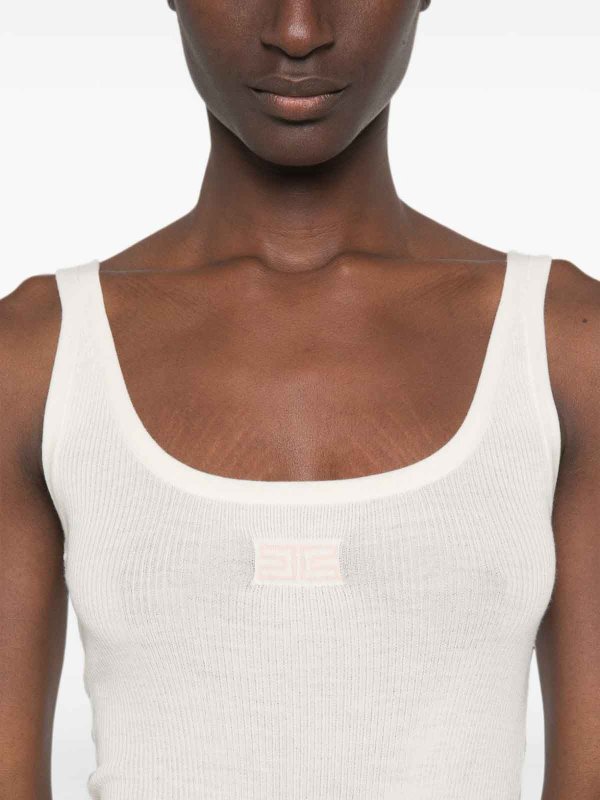 The Best Shops ELISABETTA FRANCHI: トップス＆タンクトップ - トップ/タンクトップ - 白