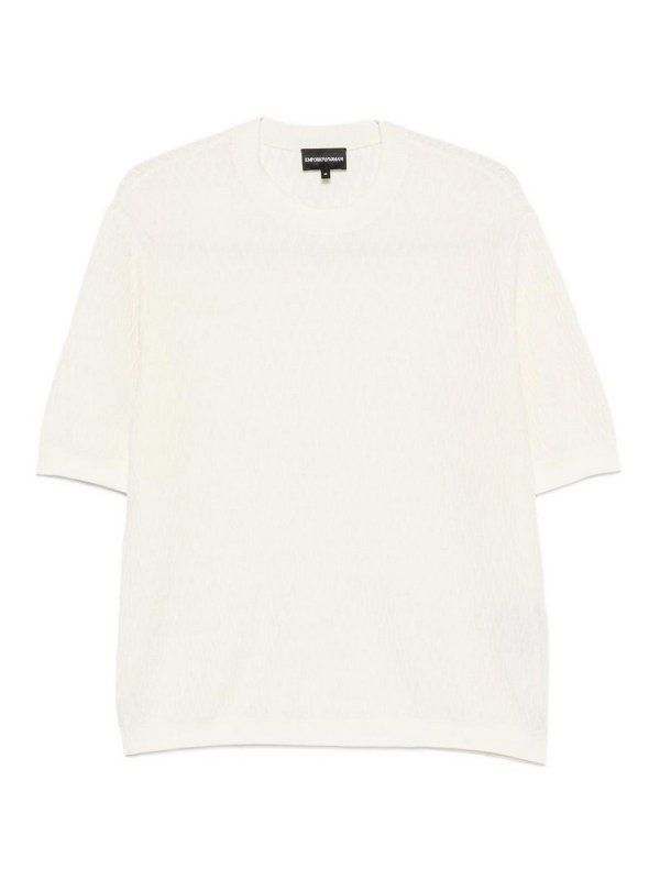EMPORIO ARMANI: クルーネック - クルーネック - 白