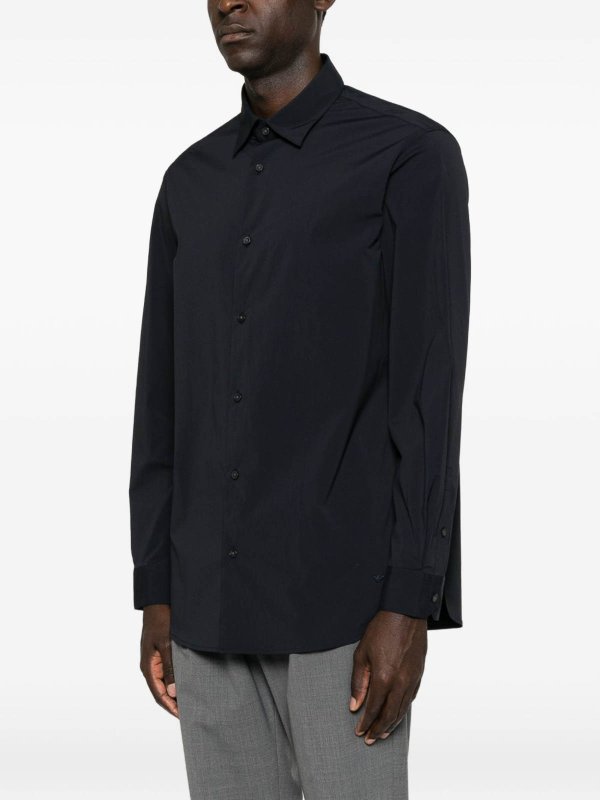 EMPORIO ARMANI: シャツ online - シャツ - ダークブルー