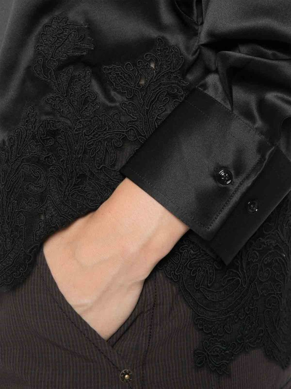シャツ - 黒 shop online: ERMANNO SCERVINO