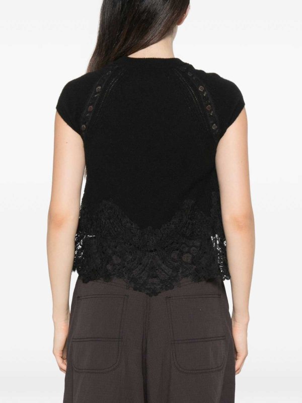 トップ/タンクトップ - 黒 shop online: ERMANNO SCERVINO
