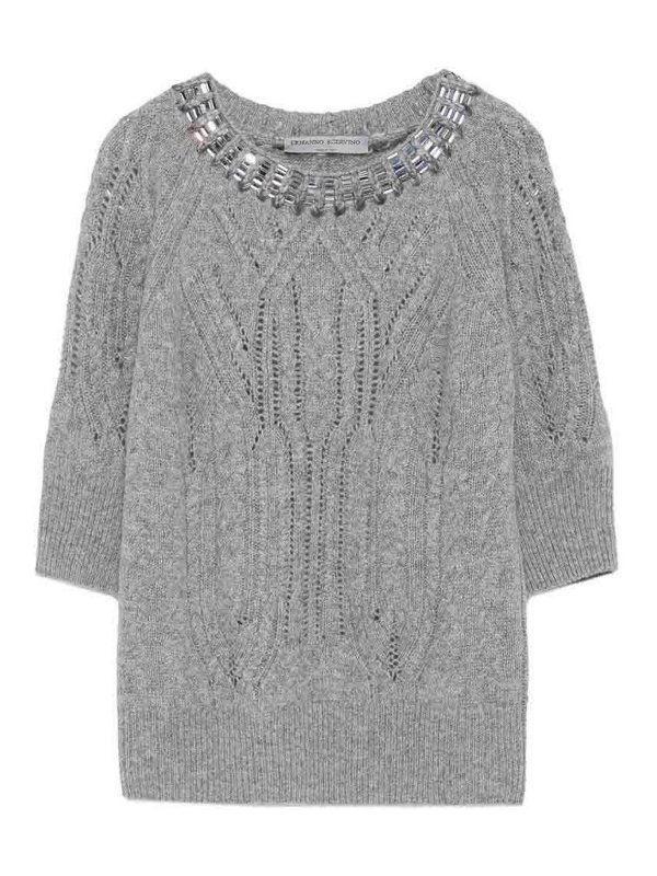ERMANNO SCERVINO: クルーネック - クルーネック - グレー