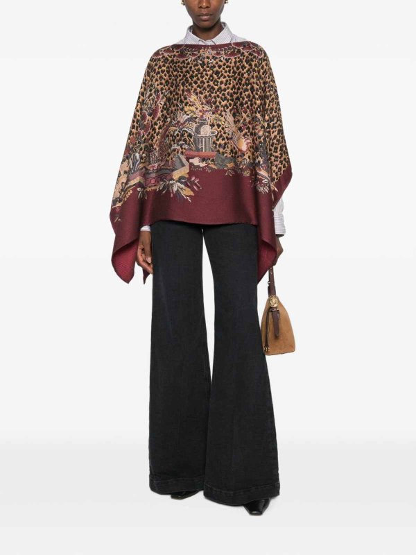 ETRO buy online ケープ/ポンチョ - ブラウン