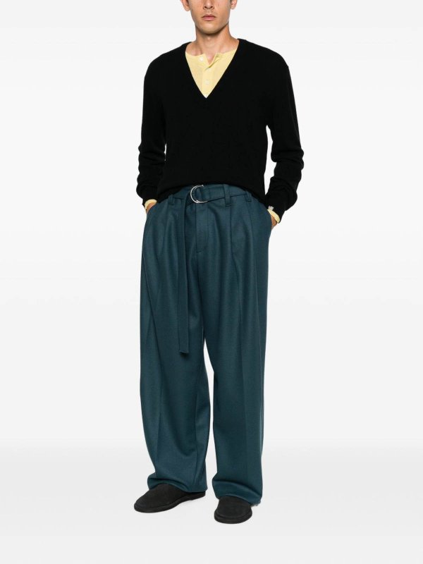 クルーネック - 黒 shop online: EXTREME CASHMERE