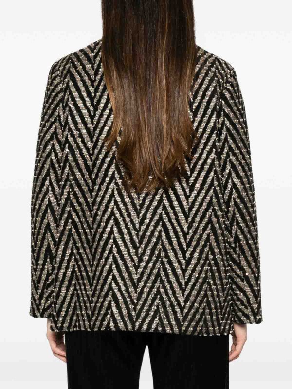 Chevron Oversized Jacket shop online: FORTE FORTE