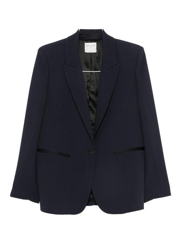 FORTE FORTE: blazers - Single-Breasted Blazer Jacket