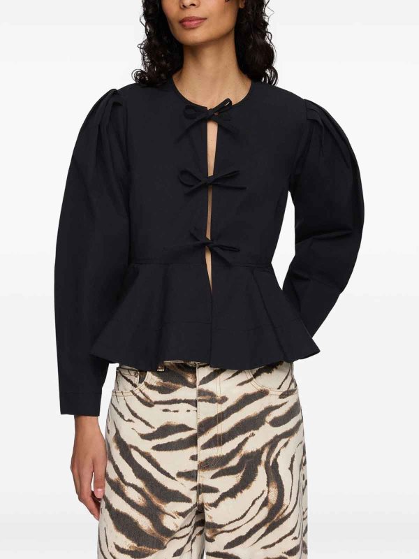 Bluse - Schwarz shop online: GANNI